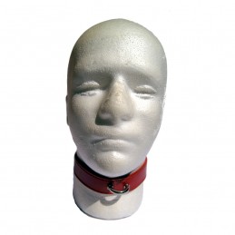 COLLIER CUIR ROUGE SWELL
